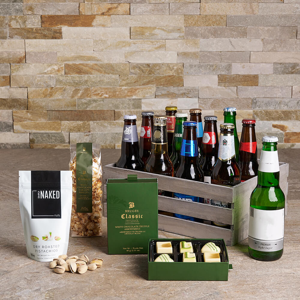 Assorted Beer Gift Crate – how the gift is presented