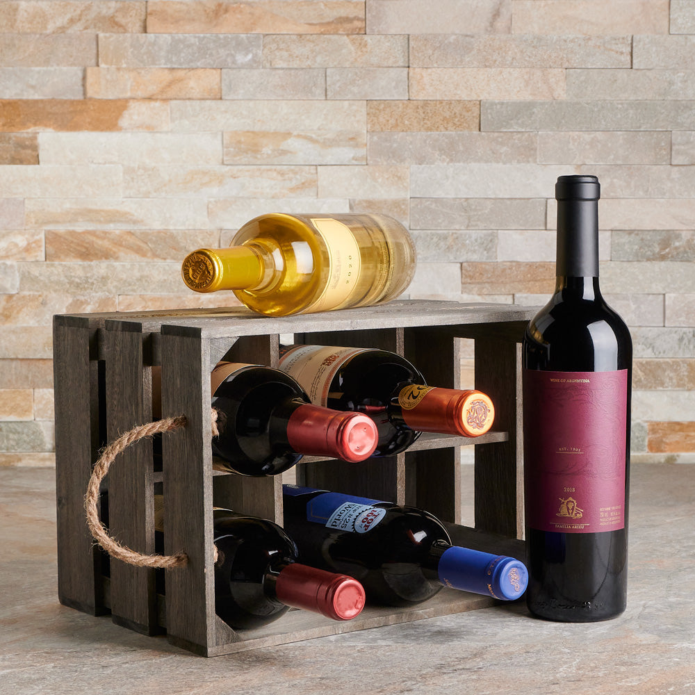 Premium Six Bottle Wine Gift – how the gift is presented