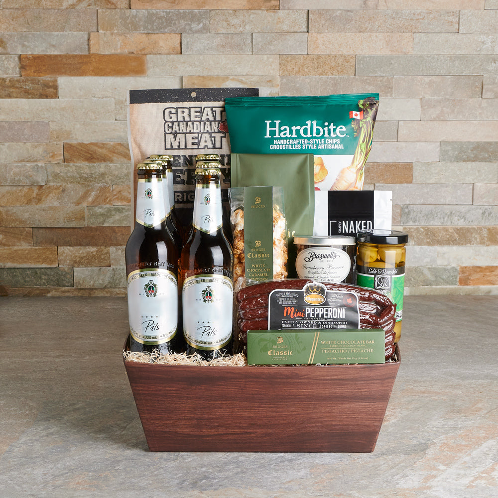Curated Beer Snack Gift Box – how the gift is presented