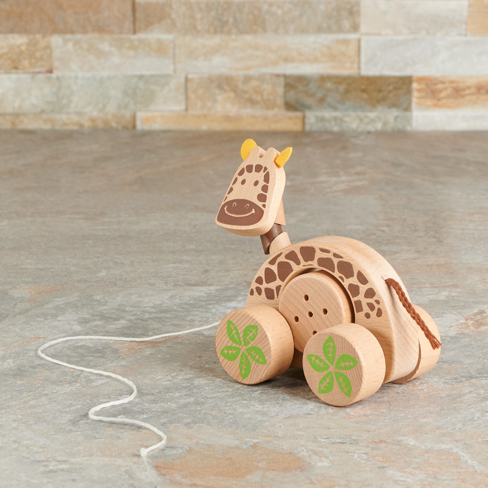 Birbaby Giraffe Pull Along Toy, baby toy gift, baby toy, baby, wooden toy gift, wooden toy