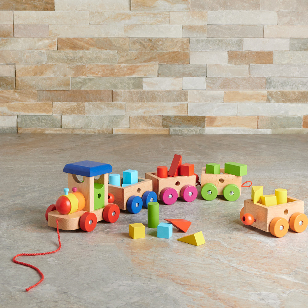 Premium Bright Baby Pull-Along Toy Train – how the gift is presented