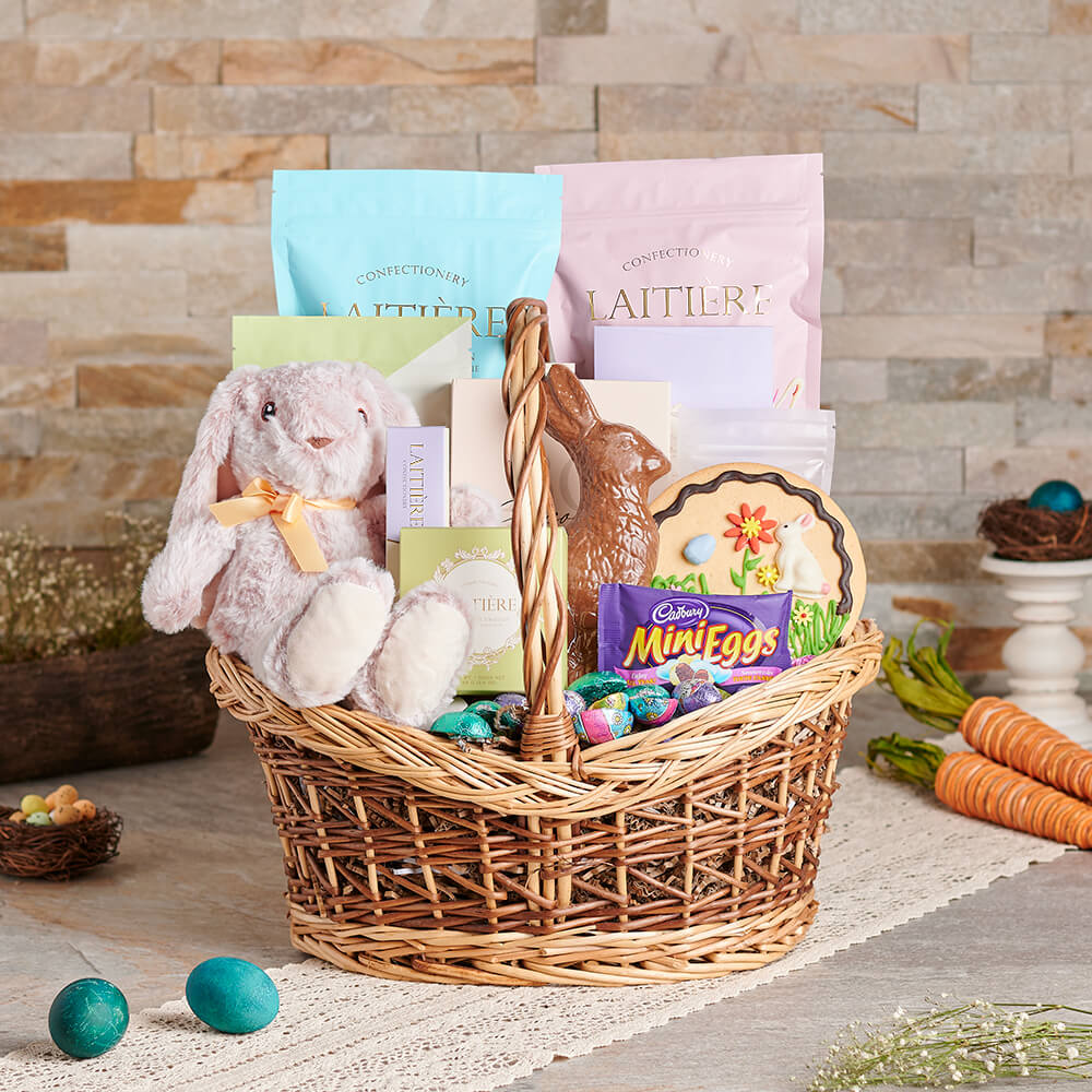 Easter Chocolate and Plush Gift – how the gift is presented