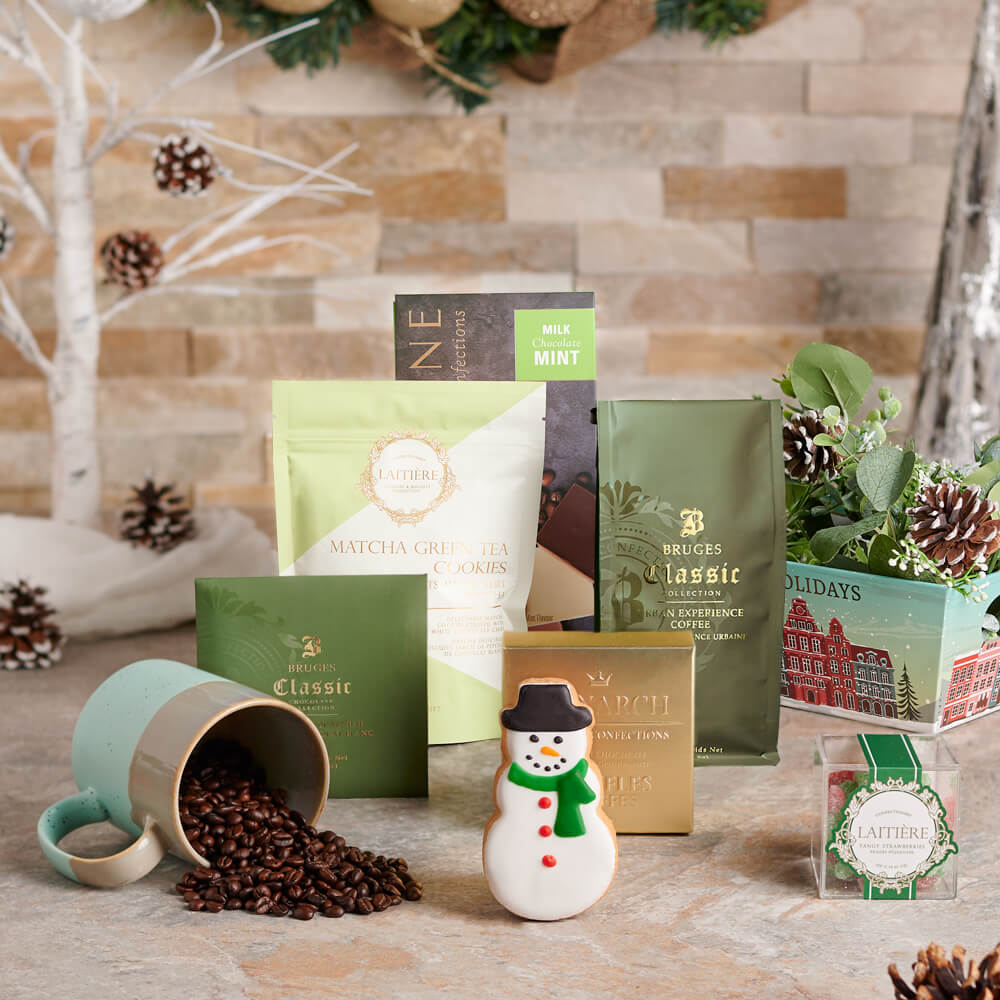 Assorted Chocolates Coffee Gift Basket – how the gift is presented