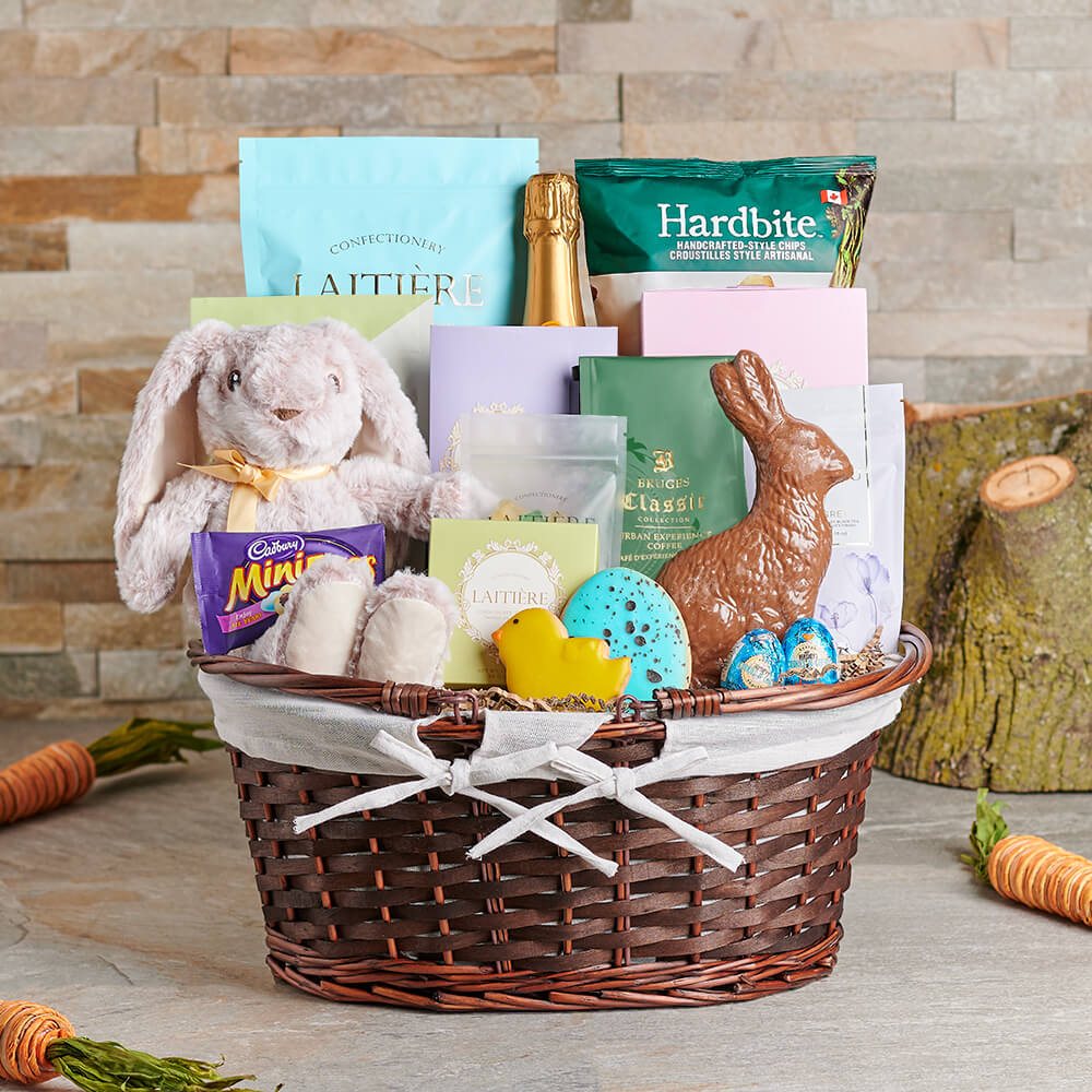 Easter Chocolate and Sparkling Wine – how the gift is presented