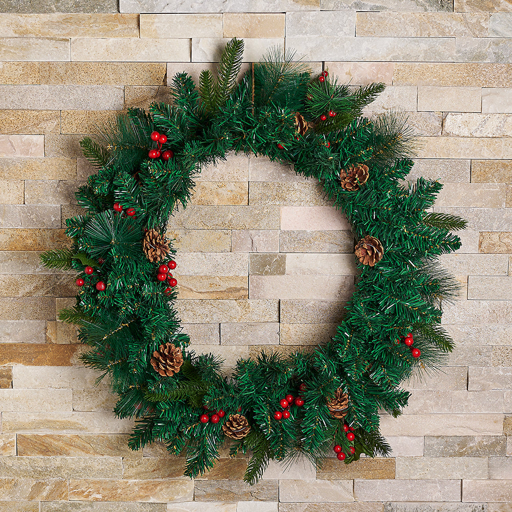 Faux Christmas Wreath – how the gift is presented