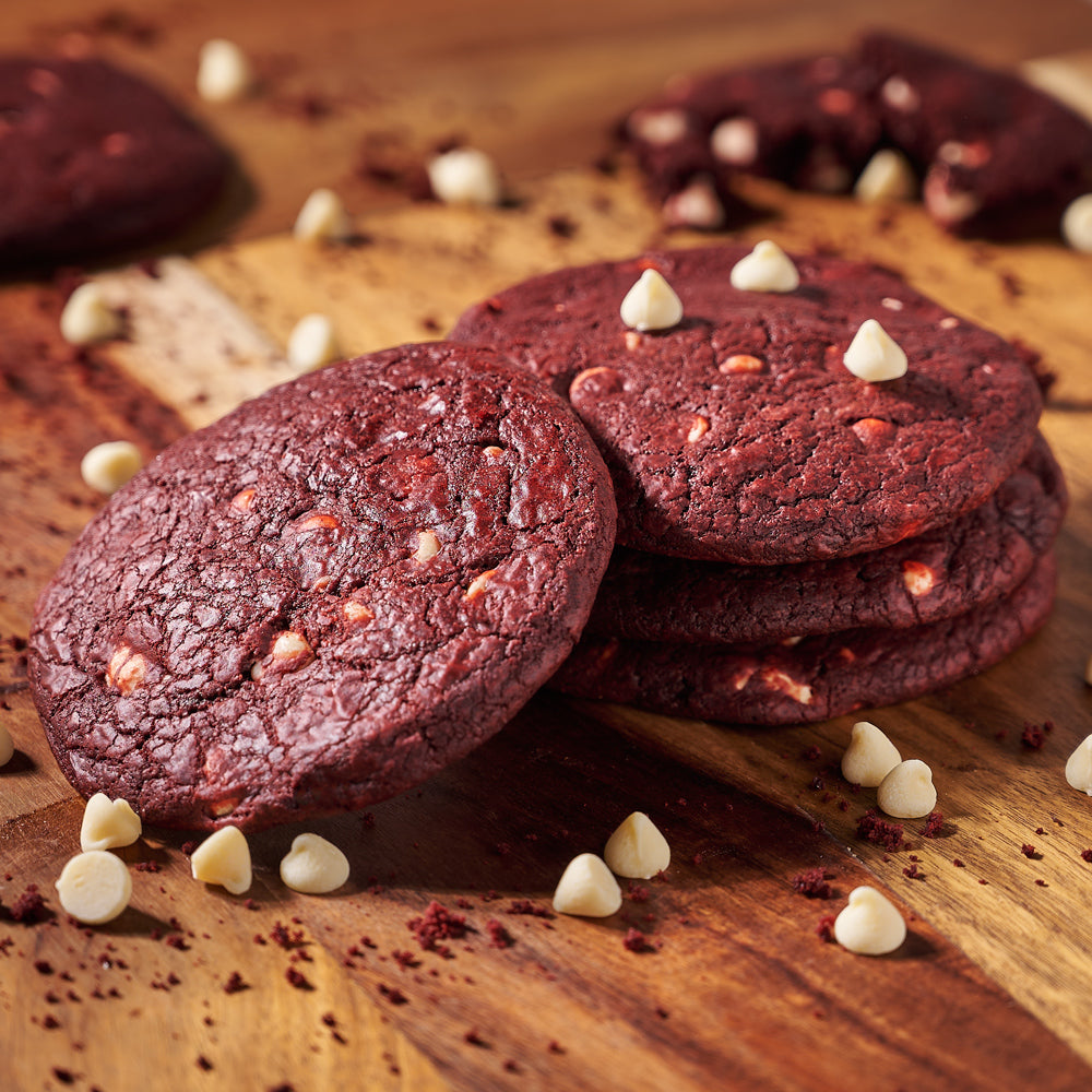 White Chocolate Chip Red Velvet Cookies – how the gift is presented