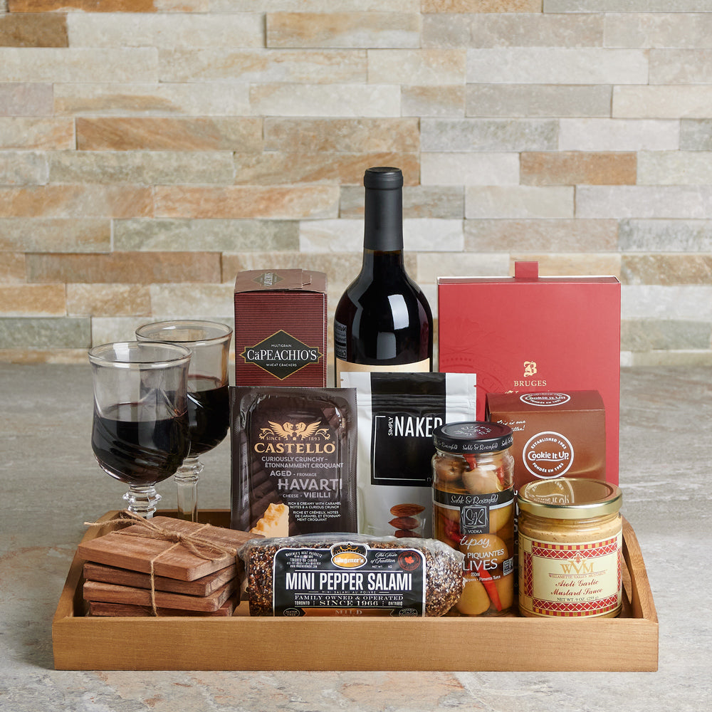 The Chateau de Charmes Gift Basket, Valentine's Day gifts, wine gifts