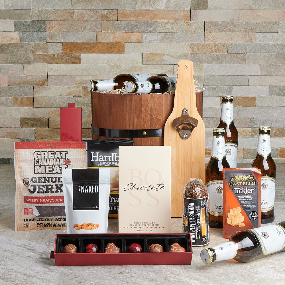 Craft Beer Barrel Gift Set – how the gift is presented
