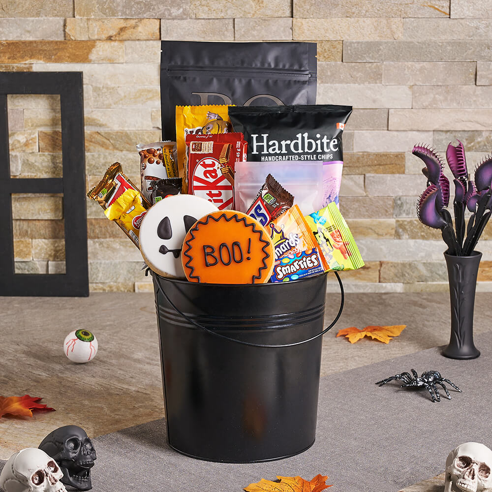 Ghastly Ghoul Halloween Gift Basket, halloween gift, halloween, gourmet gift, gourmet, candy gift, candy
