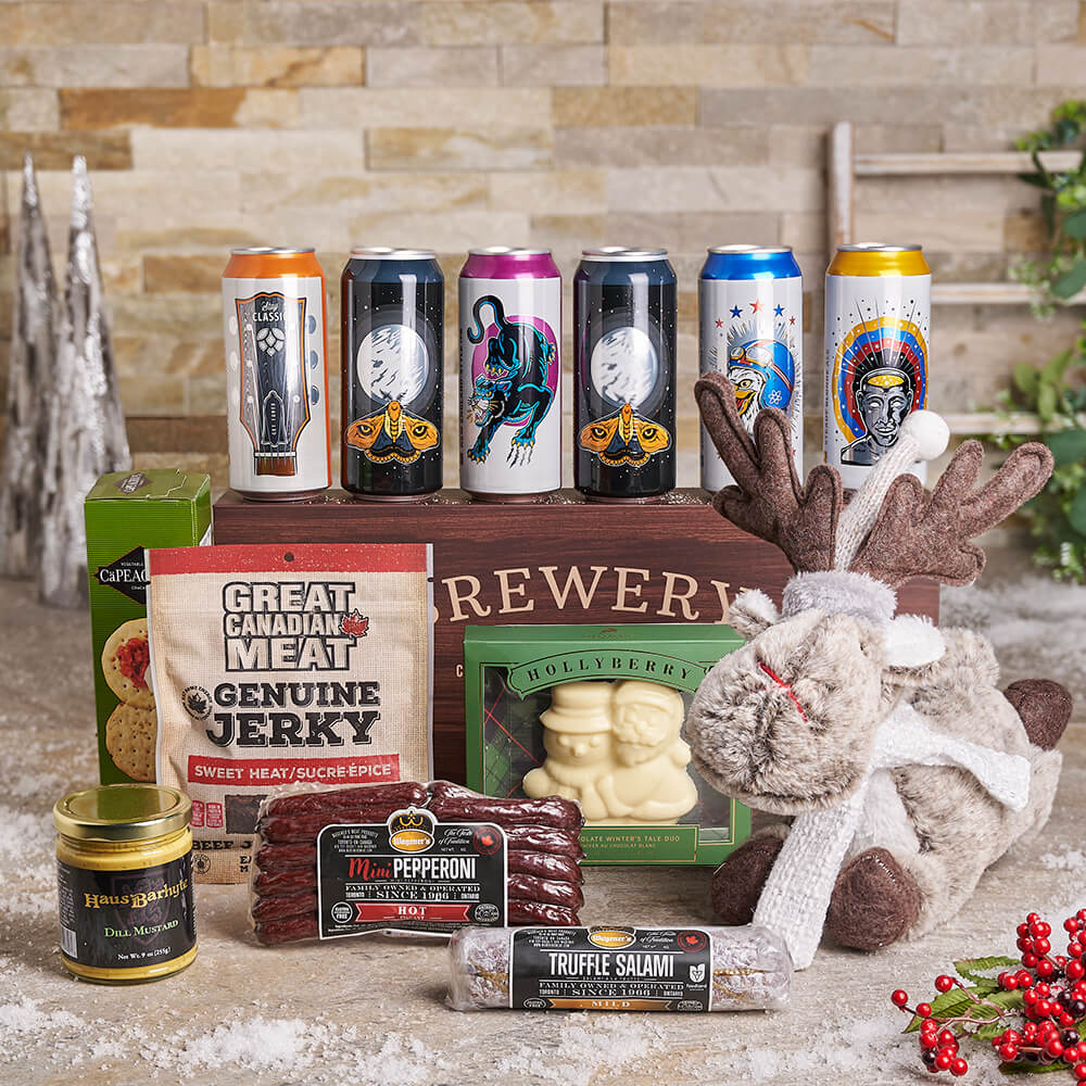 Artisanal Snacks with Craft Beer Basket – how the gift is presented