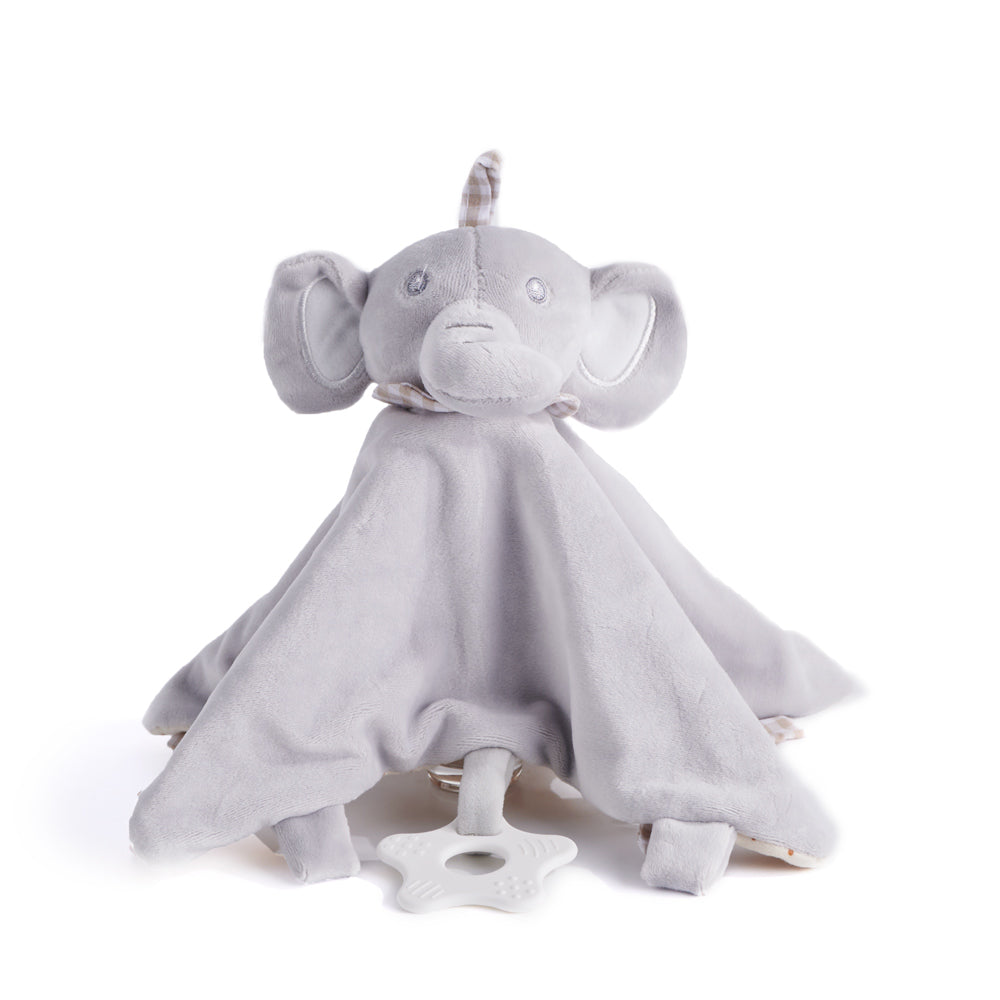 Grey Plush Elephant Blanket - Toronto Blooms - Baby Gifts delivery, plush toy, baby toy, teething toy, stuffed animal toy