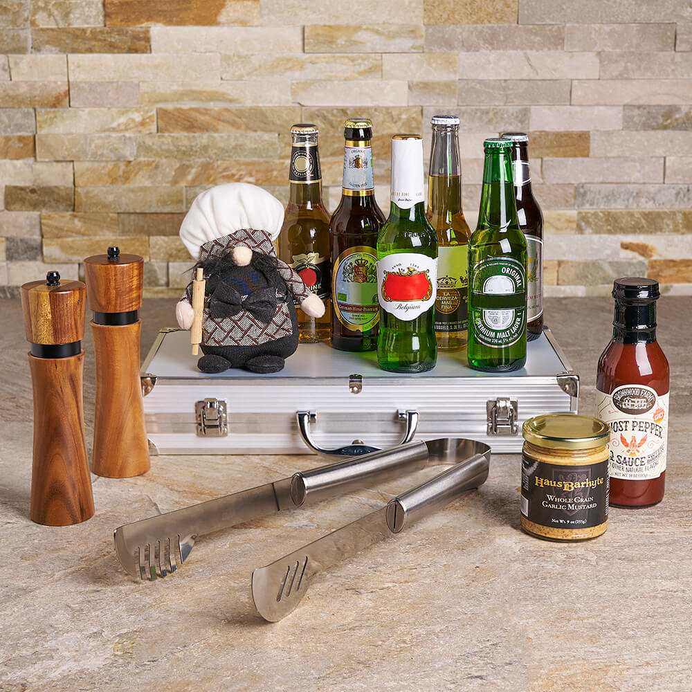 Ghost Pepper BBQ Beer Gift Basket – how the gift is presented