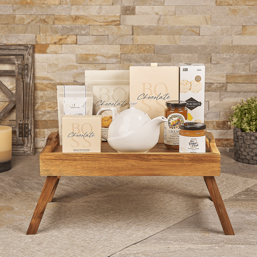 Halal Tea Time Gift Tray – how the gift is presented