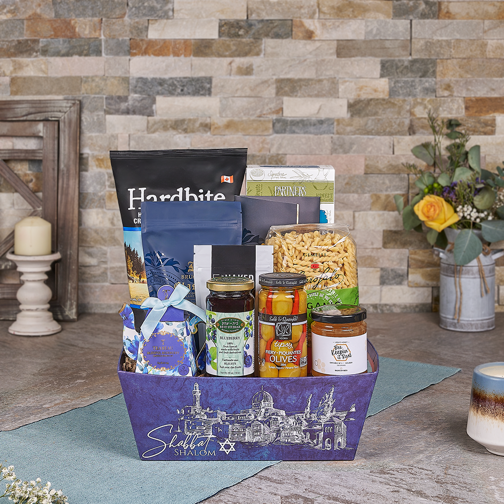 Hanukkah Kosher Pasta Basket, pasta gift, pasta, kosher gift, kosher, hanukkah gift, hanukkah