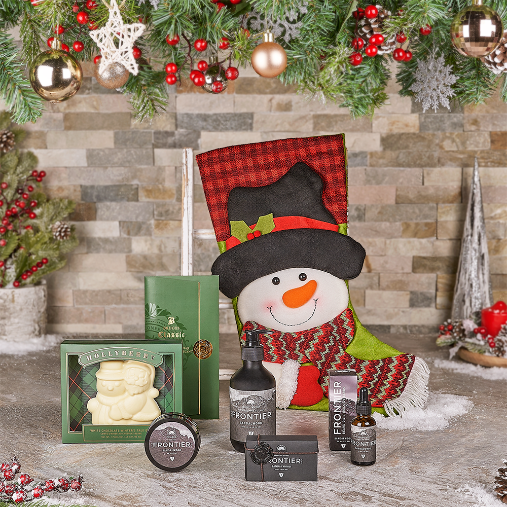 Holiday Spa Stocking for Men – how the gift is presented