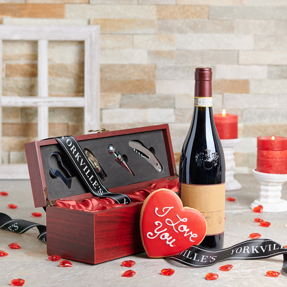 Wine Box with Gourmet Cookie – how the gift is presented