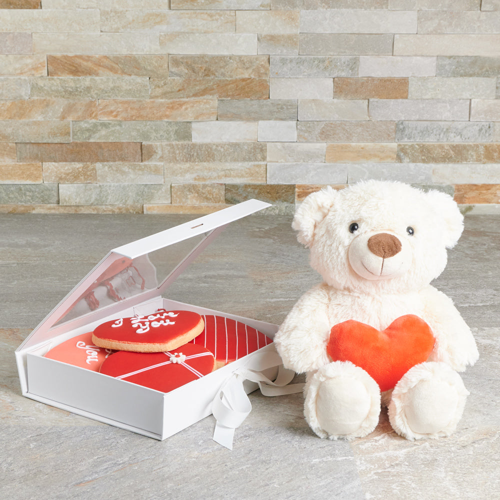 Valentine's Day Handmade Cookie Basket – how the gift is presented