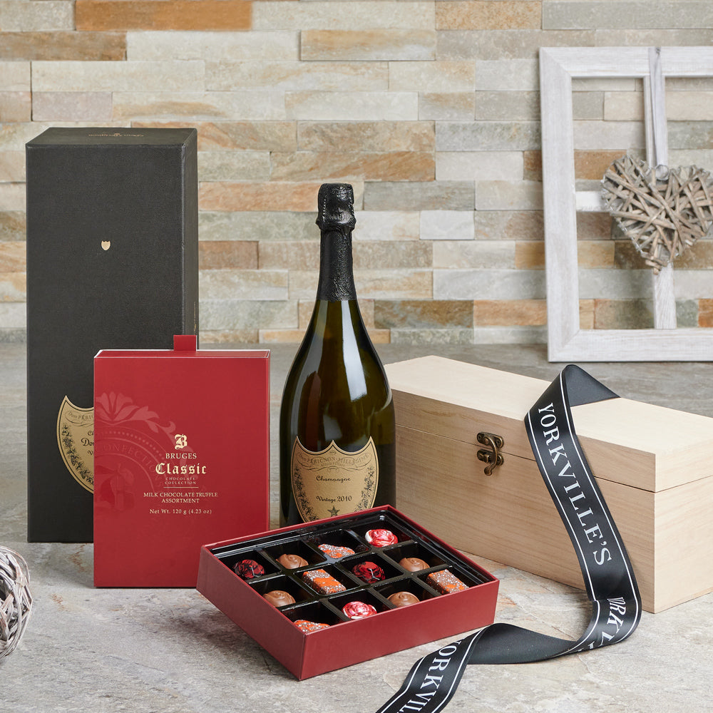 Wine and Truffles Sparkling Box – how the gift is presented
