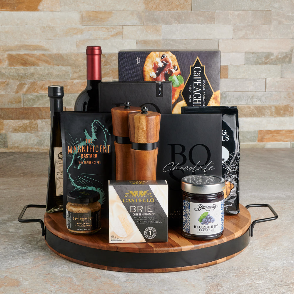 Wine Basket with Italian Balsamic – how the gift is presented