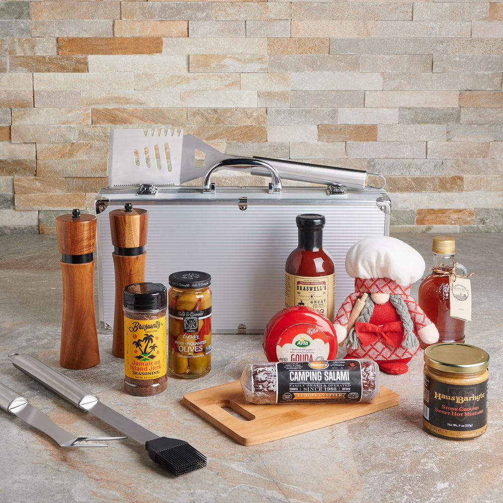 The Barbeque Party Gift Basket – how the gift is presented