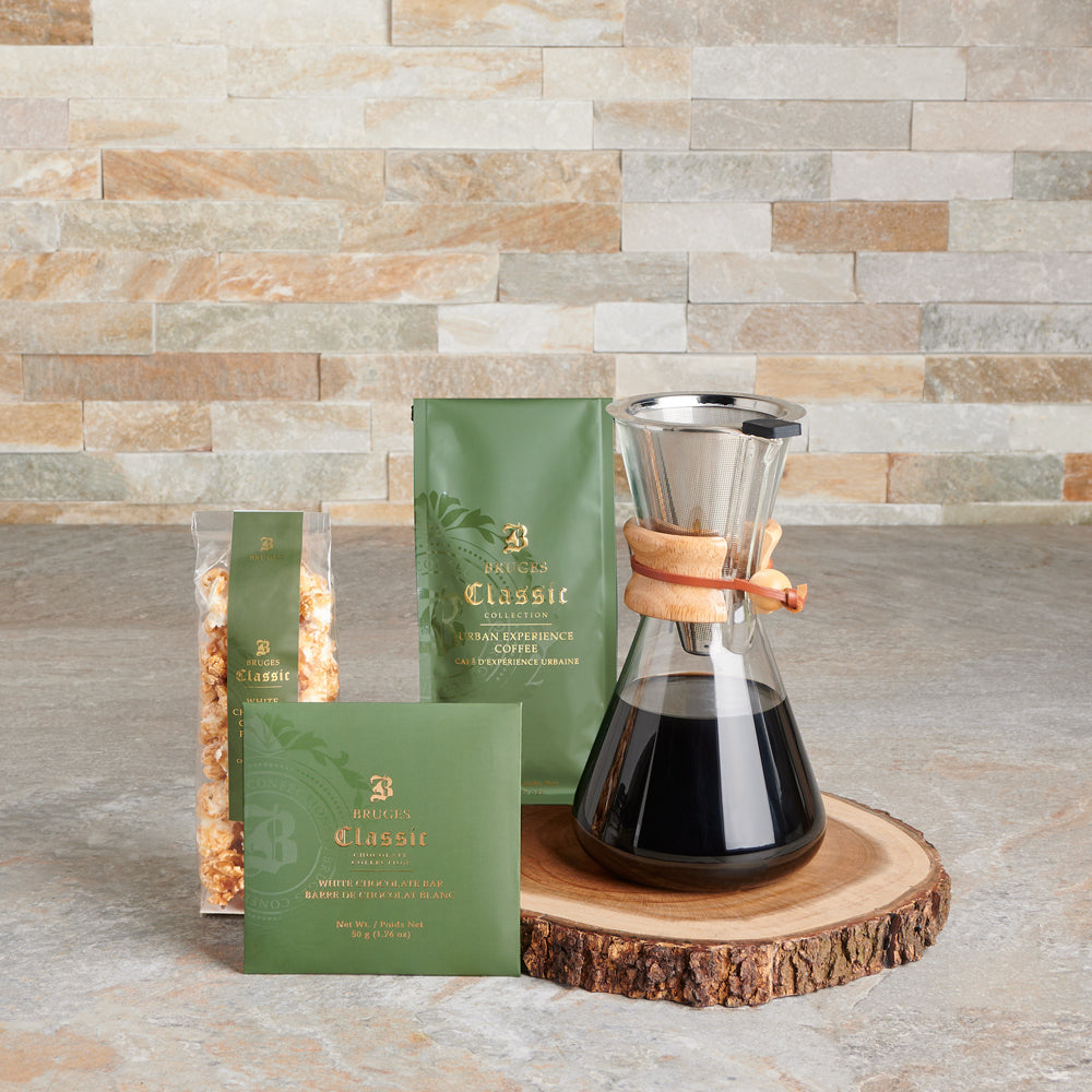 Coffee Connoisseur Gift Basket – how the gift is presented