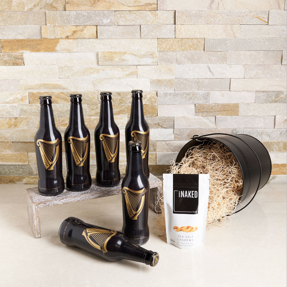 Beer Sampler with Sea Salt Cashews – how the gift is presented