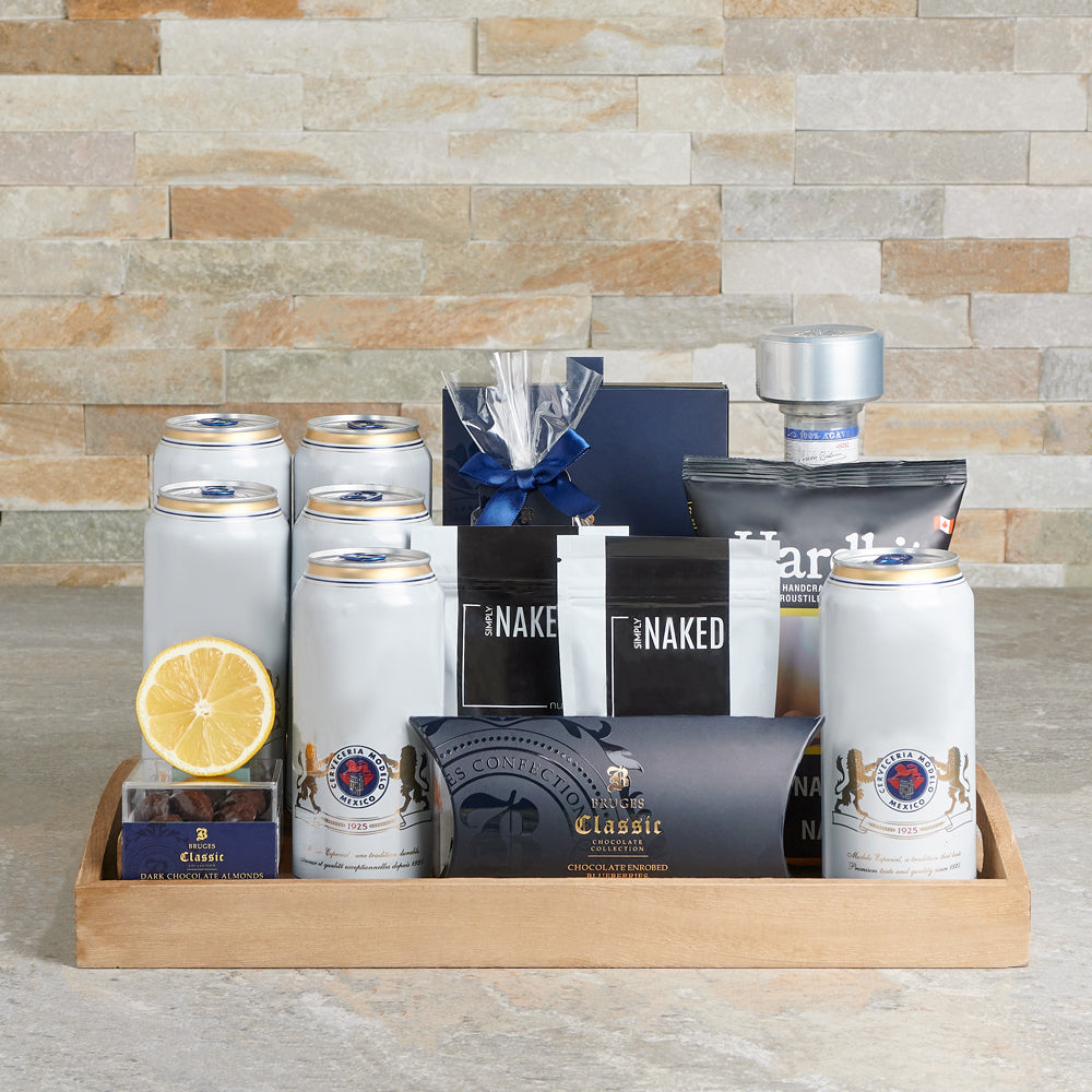 Cinco De Mayo Tequila Gift Basket – how the gift is presented