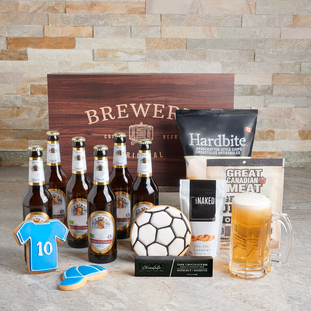 Soccer Fan Beer and Treats Box – how the gift is presented