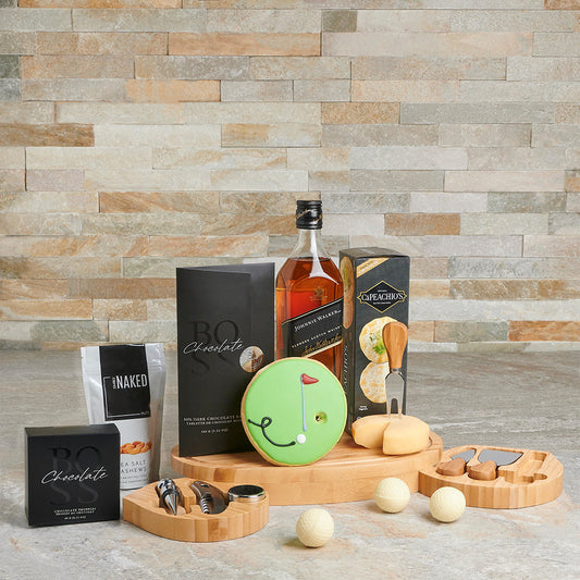 Hole In One Liquor Gift Set, liquor gift, liquor, cookie gift, golfing gift, golfing, golf, sports gift, sports, gourmet gift, gourmet