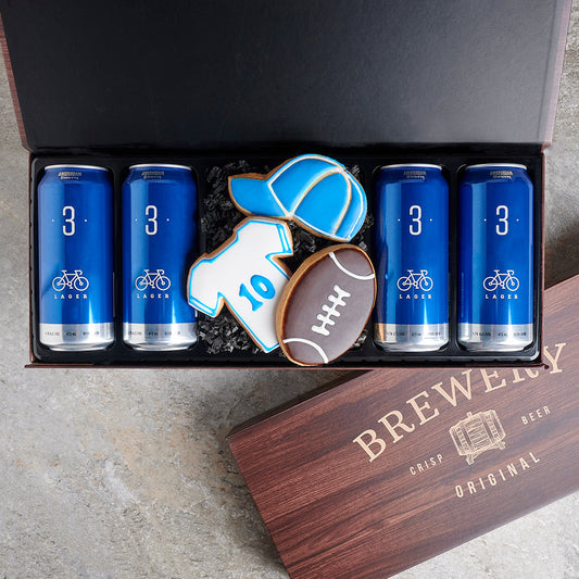 “For the Football Lover” Father’s Day Gift Basket, craft beer gift, beer gift, beer, craft beer, football gift, football, cookie gift, cookies