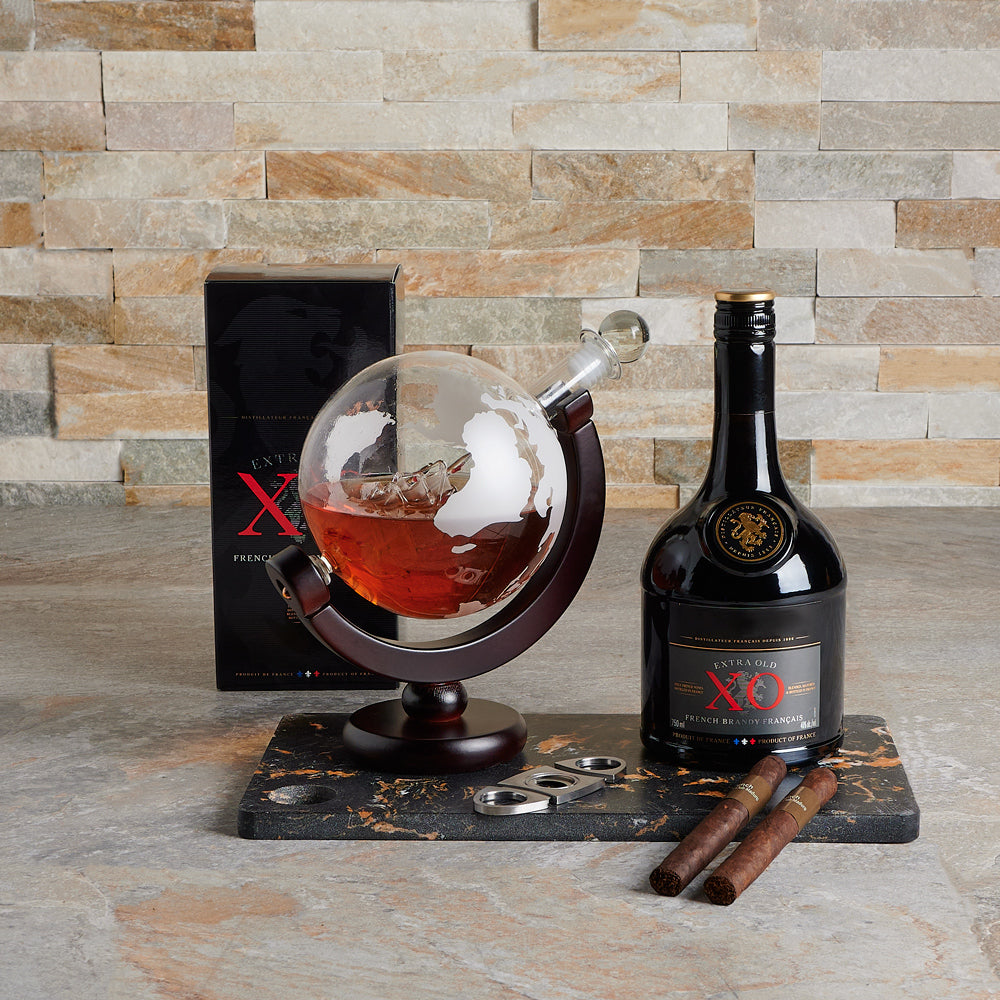 World Globe Liquor Gift Box – how the gift is presented