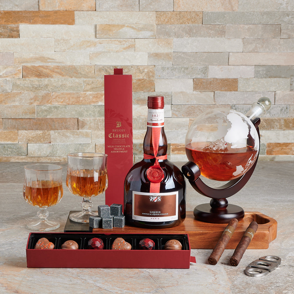 Splendid Globe Decanter Set – how the gift is presented