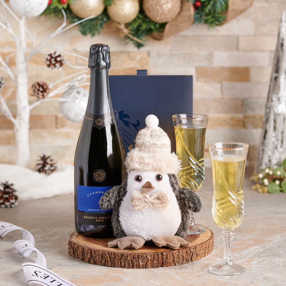 Merry Chocolate & Bubbly Celebration Board – how the gift is presented