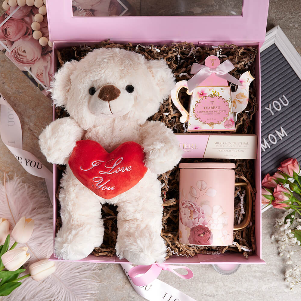 Mother's Day Gourmet Gift Featuring Teabeau Tea and Laitière Chocolate – how the gift is presented