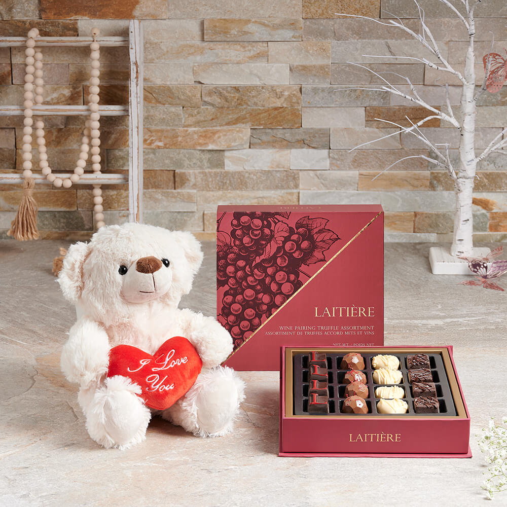 Mother's Day Truffle & Bear Gift – how the gift is presented