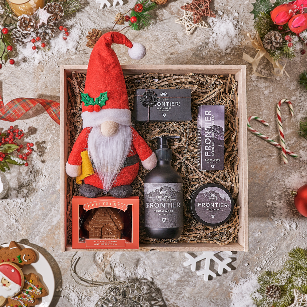 Holiday Wooden Spa Gift Set – how the gift is presented