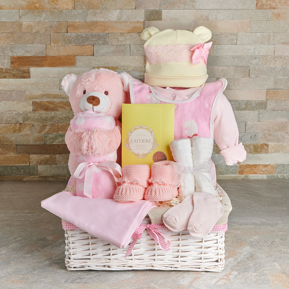 Pink Baby Girl Gift Set – how the gift is presented
