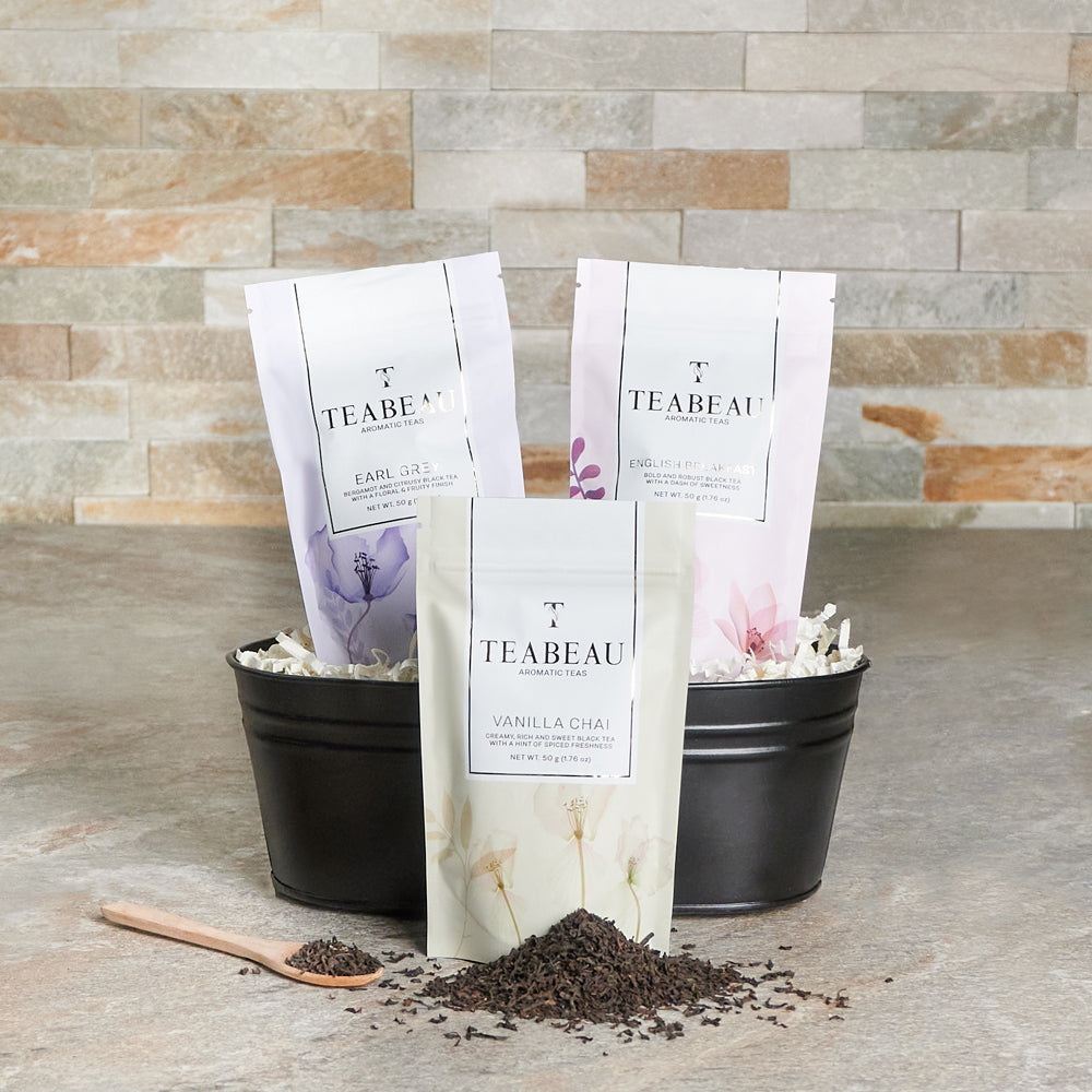 The Strong Tea Gift Basket, Tea Gifts, Healthy Gift Baskets