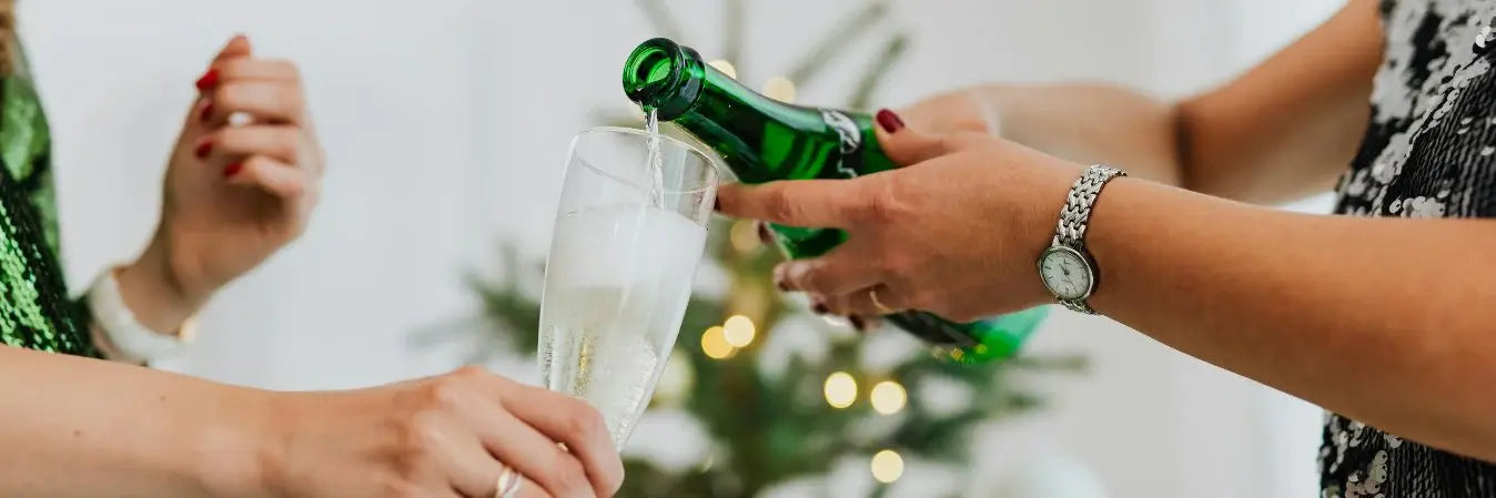 Christmas Gift Baskets with Champagne