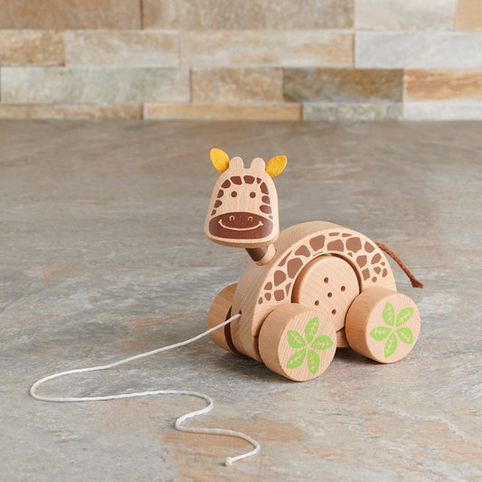 Birbaby Giraffe Pull Along Toy, baby toy gift, baby toy, baby, wooden toy gift, wooden toy