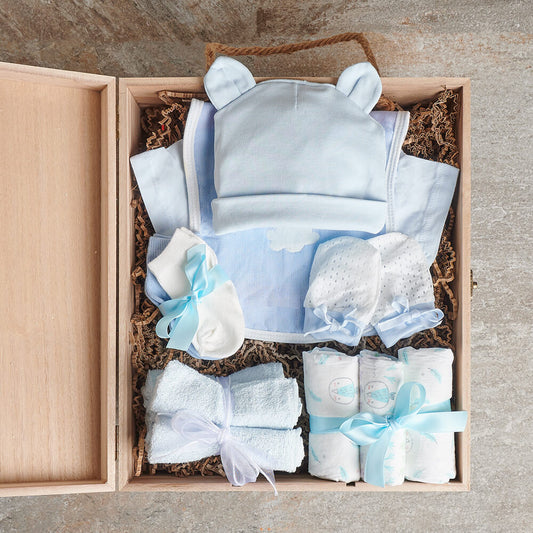 Baby Boy Starter Crate, baby gift, baby, baby boy gift, baby boy, baby gift basket, baby shower gift, baby shower