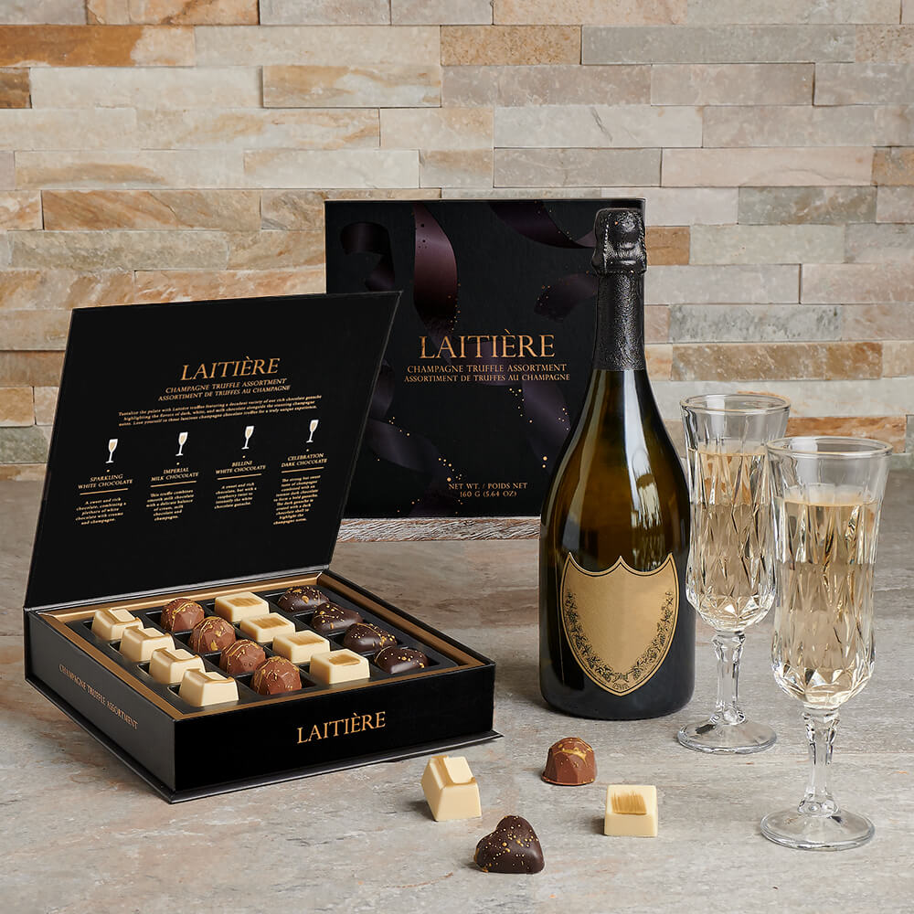 The Bubbly Champagne Chocolate Treat Gift, champagne gift, champagne, sparkling wine gift, sparkling wine, gourmet gift, gourmet, chocolate gift, chocolate