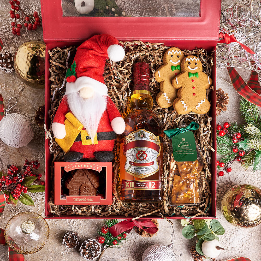 Cheers to Mr. Claus Gift Set, christmas gift, christmas, holiday gift, holiday, liquor gift, liquor, gourmet gift, gourmet