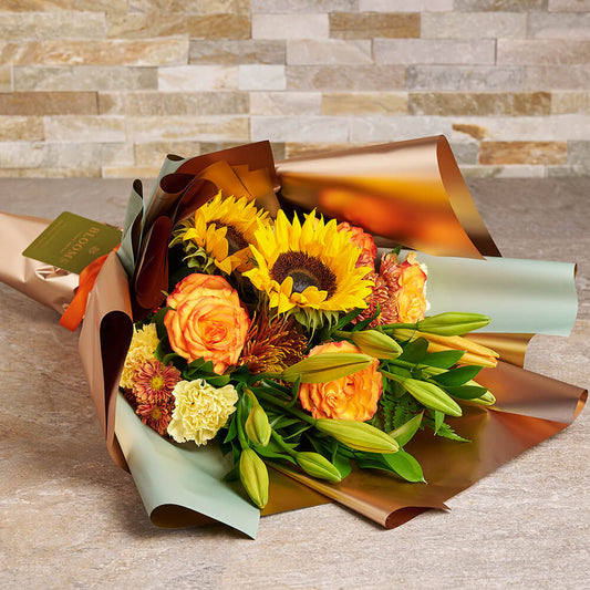 Crisp Autumn Flower Bouquet, flower gift, flower, floral gift, floral, fall gift, fall, autumn gift, autumn, thanksgiving gift,  thanksgiving, halloween gift, halloween