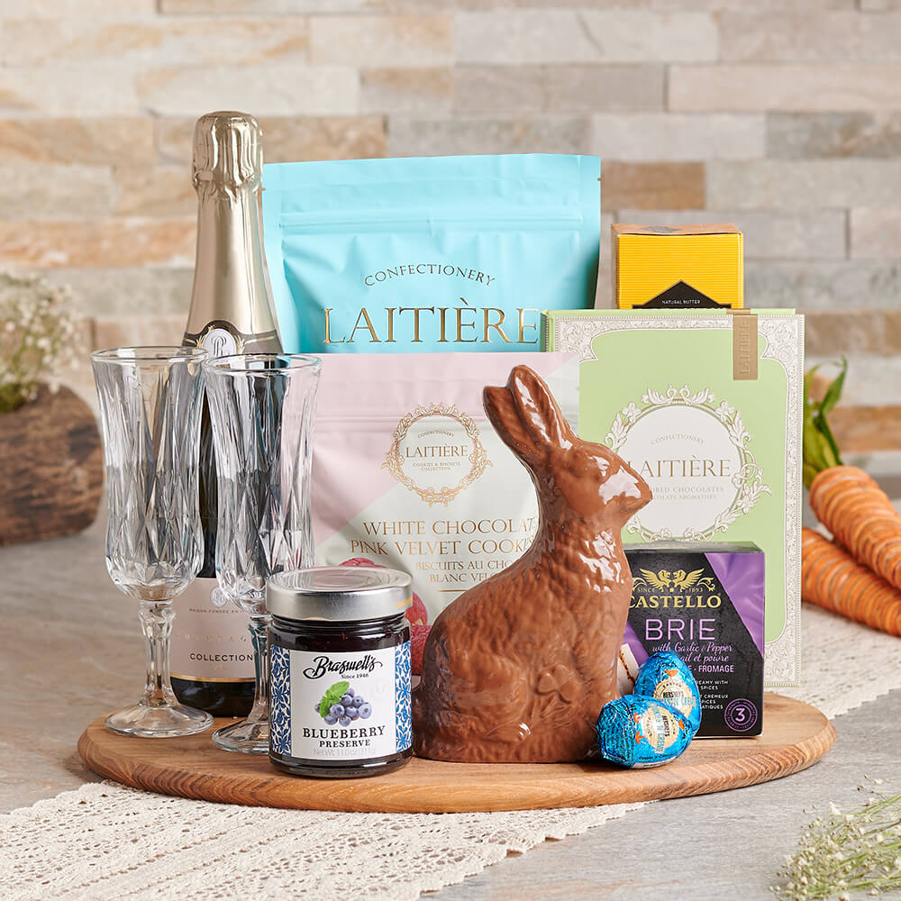 Easter Champagne &amp; Chocolates Gift Set, easter gift, easter, champagne gift, champagne, sparkling wine gift, sparkling wine, chocolate gift, chocolate, gourmet gift, gourmet