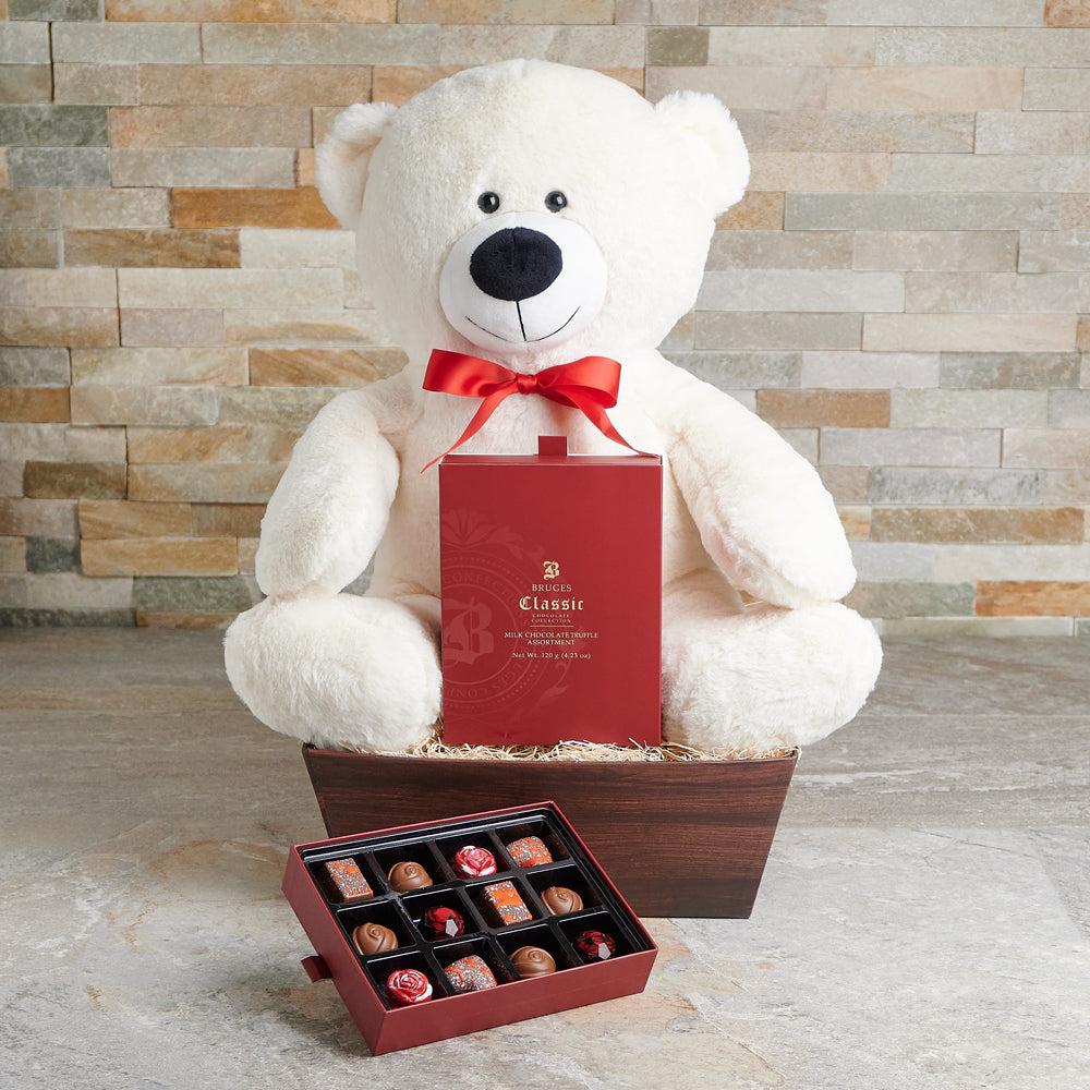 Charming Chocolate &amp; Bear Gift Set, Valentine's Day gifts, plush gifts, chocolate gifts