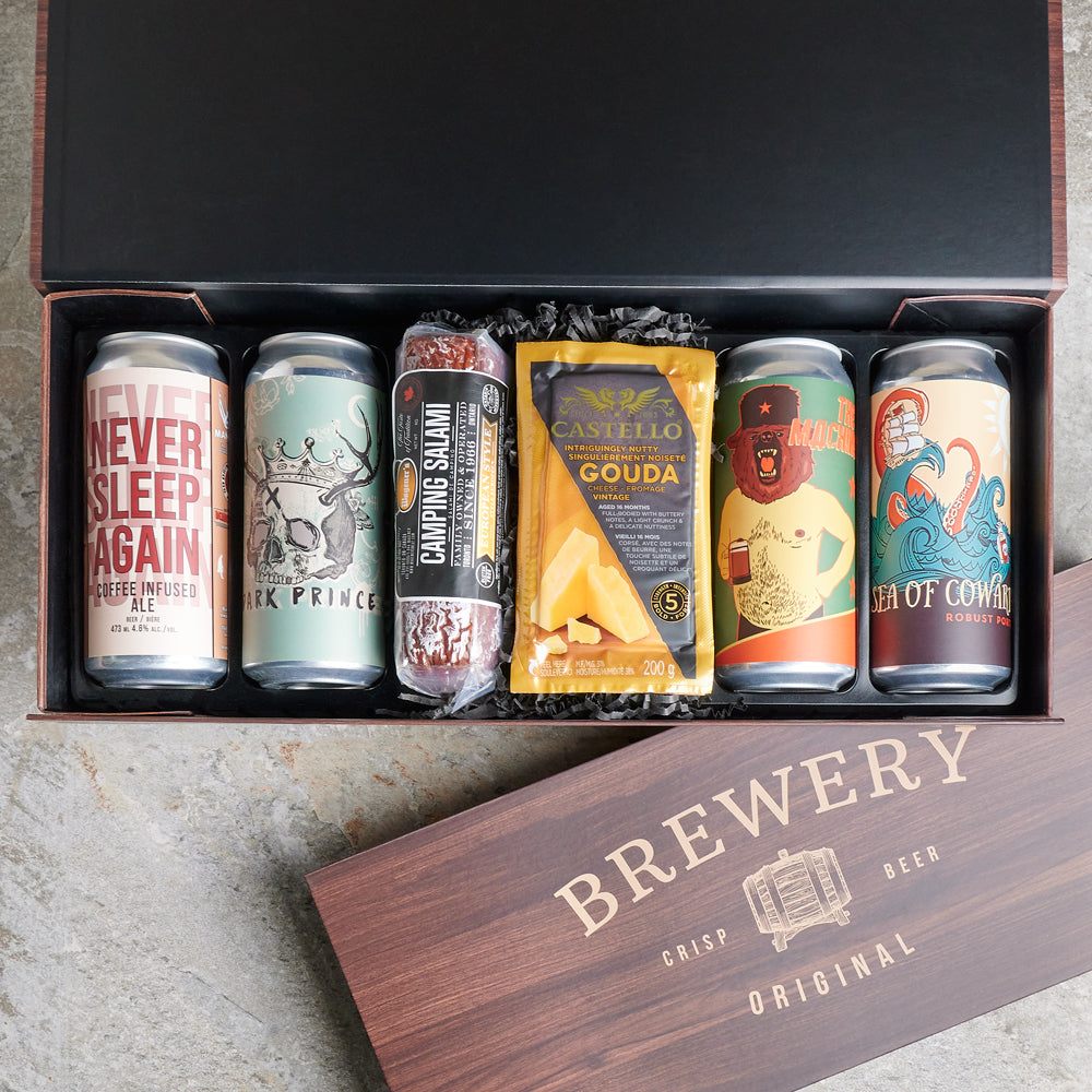 Superb Meat &amp; Cheese Beer Box, beer gifts, craft beer, cheese gifts