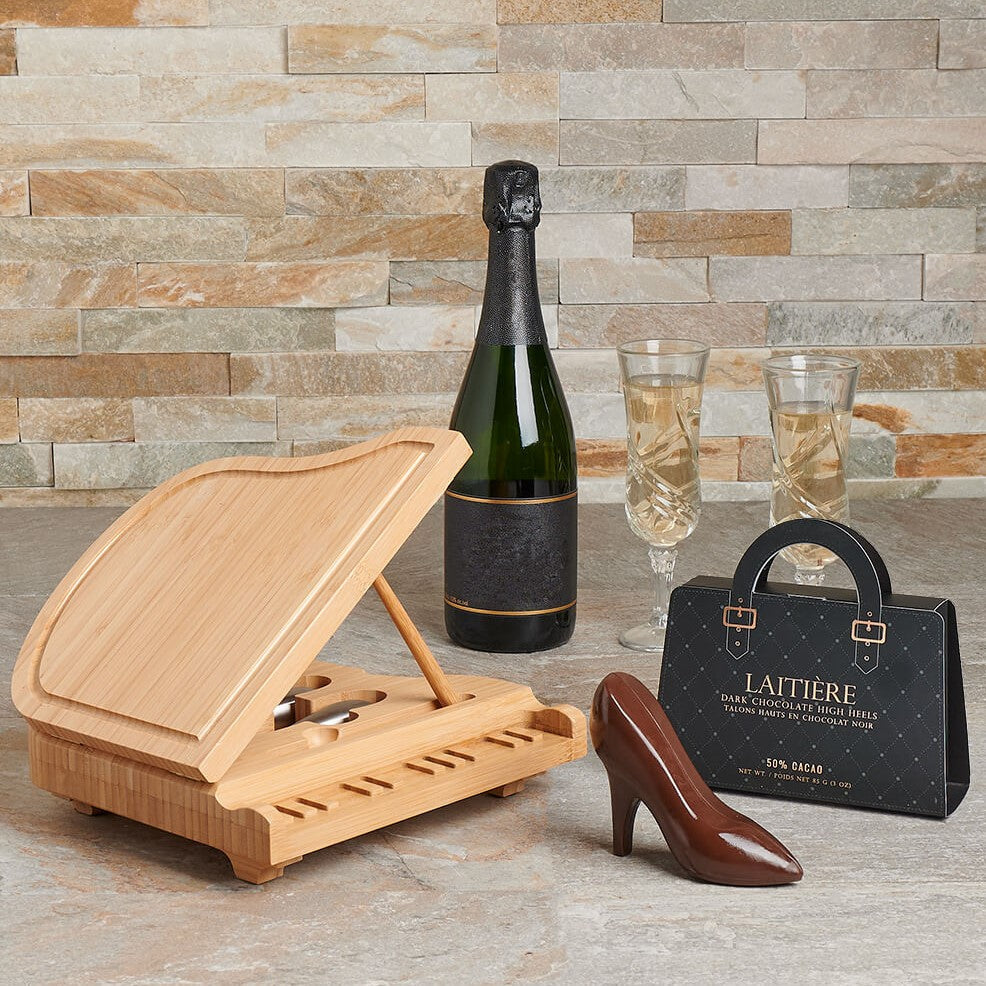 Gourmet Champagne &amp; Grand Piano Gift Set, champagne gift, champagne, sparkling wine gift, sparkling wine, chocolate gift, chocolate