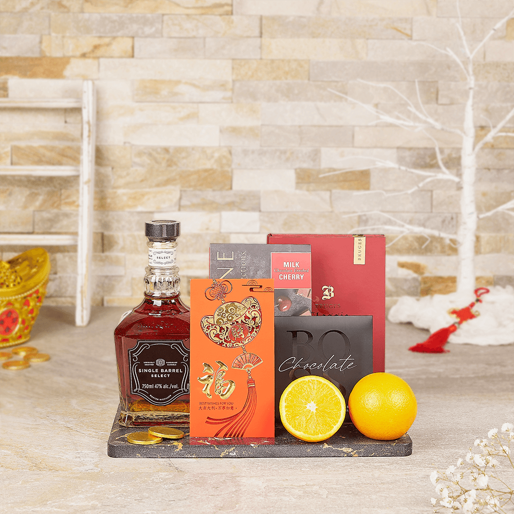Health, Wealth &amp; Good Fortune Gift Set, liquor gift, liquor, spirits gift, spirits, lunar new year gift, lunar new year, chinese new year gift, chinese new year