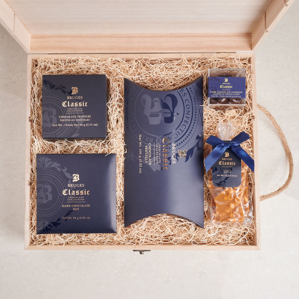 The Delightful Chocolate and Nuts Gift Set, chocolate, gift baskets, gifts, nuts